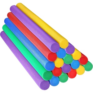 image:imageFrienda 20 Pcs Solid Pool Noodles 157 x 3583 Inch Craft Foam DIY Craft Foam Swimming Pool Noodles Round Tube for Kids Floating Craft ProjectsRainbow Colors