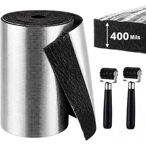 image:imageFrienda 200 Mils 5mm 95 Sqft Car Sound Heat Sound Deadening Insulation Mat with 2 Rubber Roller 315 x 433 Inch Automotive Noise Deadener Auto Heat Mat Shield Noise Deadening for Hood Ceiling Door24 x 425 Inch  70Sqft  10 mm