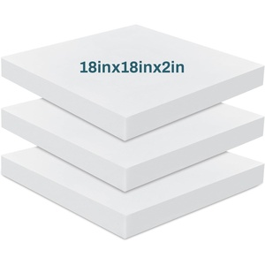 image:imageFrienda 3 Pack 3 x 20 x 20 Upholstery High Density Foam Cushion2 x 18 x 18 Inch
