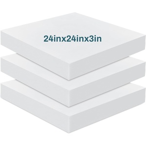 image:imageFrienda 3 Pack 3 x 20 x 20 Upholstery High Density Foam Cushion3 x 24 x 24 Inch