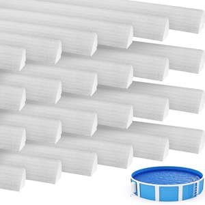 image:imageFrienda 33 Inch 24 Pcs Peel and Stick Above Ground Pool Cove Foam Long Add Protection to Swimming Pool Liner for Above Ground Pools Accessories White24