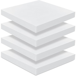 image:imageFrienda 4 Pack 3 x 24 x 24 Upholstery High Density Foam Cushion WhiteWhite