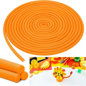 image:imageFrienda 58 Inch x 40 ft Orange Foam Noodles for Crafts Versatile Pool Noodles Foam Tubes Cylinder Rods for Modeling DIY Arts and Crafts SuppliesOrange