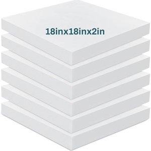 image:imageFrienda 6 Pack 2 x 20 x 20 High Density Foam Cushion 22 Density 50 Ild2 X 18 X 18