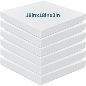 image:imageFrienda 6 Pack 2 x 20 x 20 High Density Foam Cushion 22 Density 50 Ild3 X 18 X 18