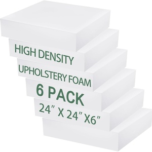 image:imageFrienda 6 Pack 6 Height X 24 Width X 24 Length High Density Outdoor Couch Cushion Replacements for Patio Furniture Square Upholstery Foam Pad for Couch Cushion Sofa Support Outdoor6 Height X 24 Width X 24 Length