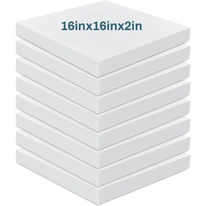 image:imageFrienda 8 Pack 2 x 20 x 20 Upholstery High Density Craft Foam2 x 16 x 16
