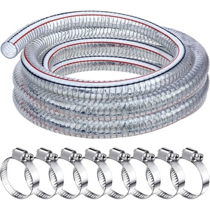 image:imageFrienda Flexible Hose Pvc Tubing with Fasteners 1 Inch ID 10 Ft164 Ft  1 Inch Id