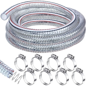 image:imageFrienda Flexible Hose Pvc Tubing with Fasteners 1 Inch ID 10 Ft246 Ft  1 Inch Id