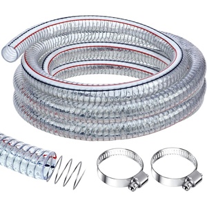 image:imageFrienda Flexible Hose Pvc Tubing with Fasteners 1 Inch ID 10 Ft33 Ft  1 Inch ID