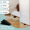 image:imageFrienda 18 Pcs Rubber Door Stoppers Wedge Heavy Duty Bottom Stop BlackBlack