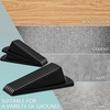 image:imageFrienda 18 Pcs Rubber Door Stoppers Wedge Heavy Duty Bottom Stop BlackBlack