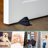 image:imageFrienda 18 Pcs Rubber Door Stoppers Wedge Heavy Duty Bottom Stop BlackBlack