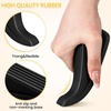 image:imageFrienda 18 Pcs Rubber Door Stoppers Wedge Heavy Duty Bottom Stop BlackBlack