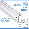 image:imageFrienda 2 Pack 26 Inch Rv Shower Vinyl Sweep and Seal Straight Edge26 Inch