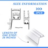 image:imageFrienda 2 Pack 26 Inch Rv Shower Vinyl Sweep and Seal Straight Edge26 Inch