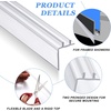 image:imageFrienda 2 Pack 26 Inch Rv Shower Vinyl Sweep and Seal Straight Edge325 Inch